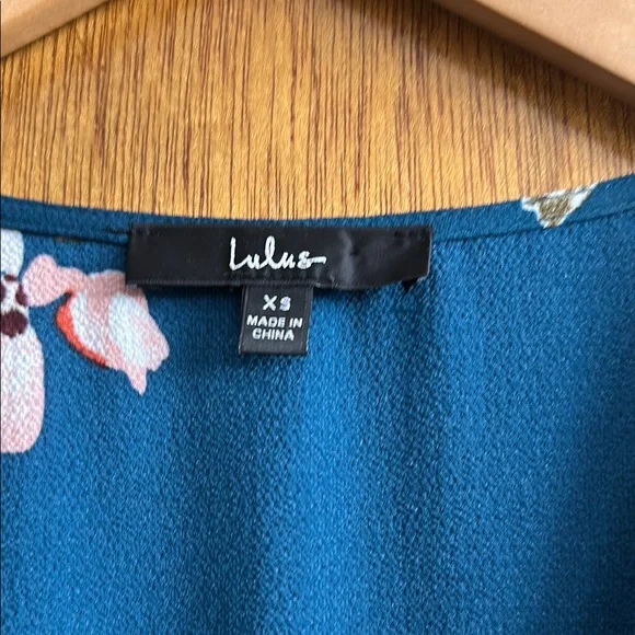 Lulus Floral Green Maxi Dress XS - Picture 5 of 9